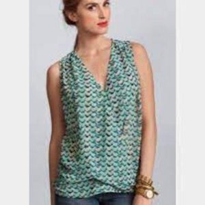 COPY - CAbi Tweet Bird Wrap Top Small